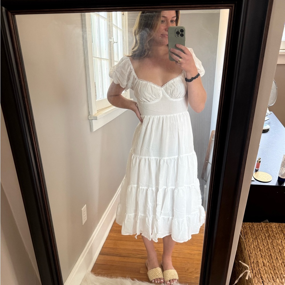 Princess Polly White Midi Dress